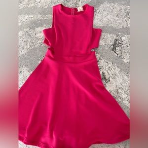 Pink dress with cutouts